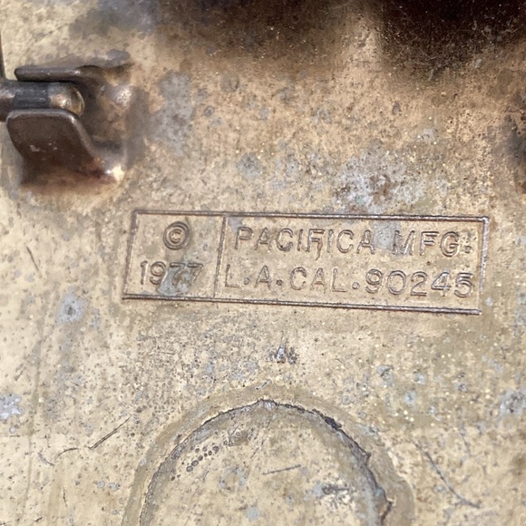 Vintage 1977 Kiss Logo Pacifica Prism Belt Buckle Belt - Picture 4 of 11